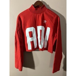 Adidas Red Garment with Blue Label